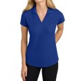 thumbnail image 1 of Jnriver Womens V-Neck Racer Mesh Royal Polo Shirt Short Sleeve Moisture Wicking Tee Shirts 3XL, 1 of 5