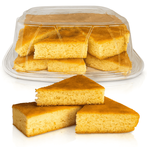 JO BAKES Cornbread Loaves  8 Count, Fresh-Baked Pan de Maz with Soft Texture and Golden Crust