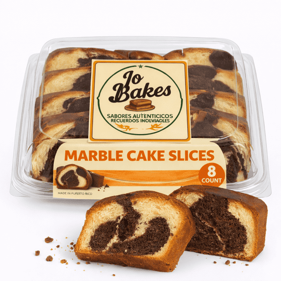 JO BAKES Marble Sliced Loaf Cake 8ct
