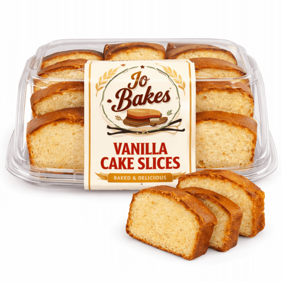 JO BAKES Vanilla Pound Cake 8ct Bakery Style | Soft, Golden & Ready to Share