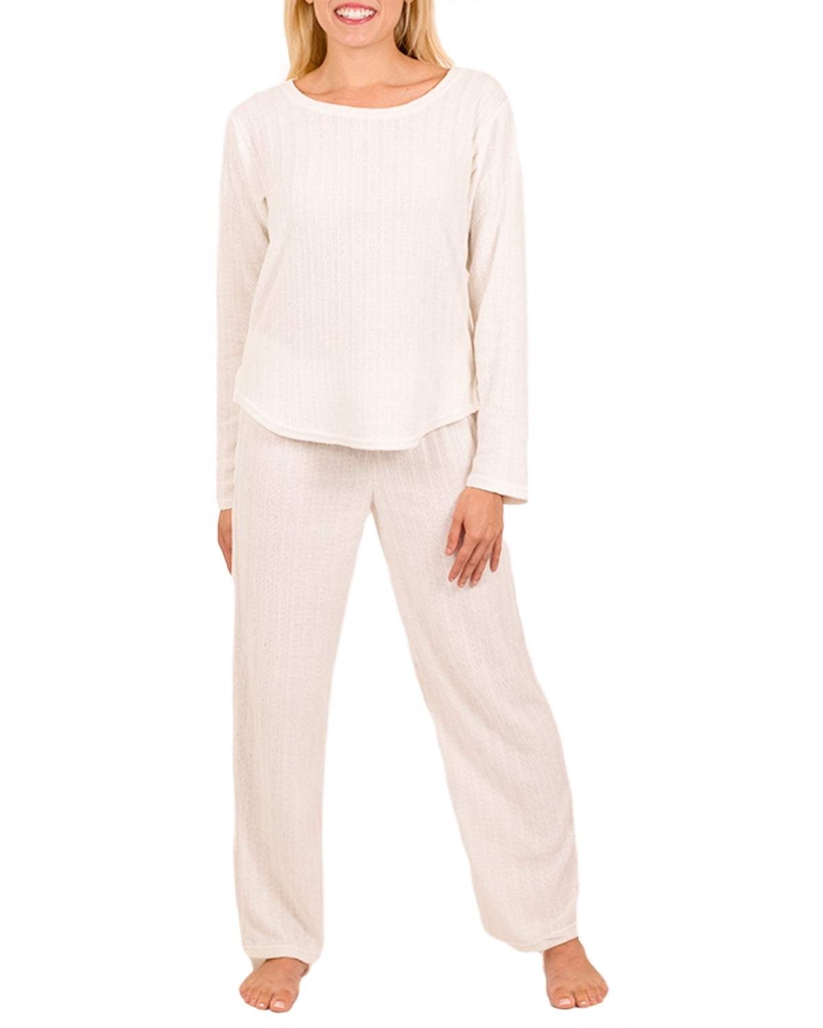 Jo Bette Women s Chenille Pajamas PJ Lounge Shirt and Pants Set
