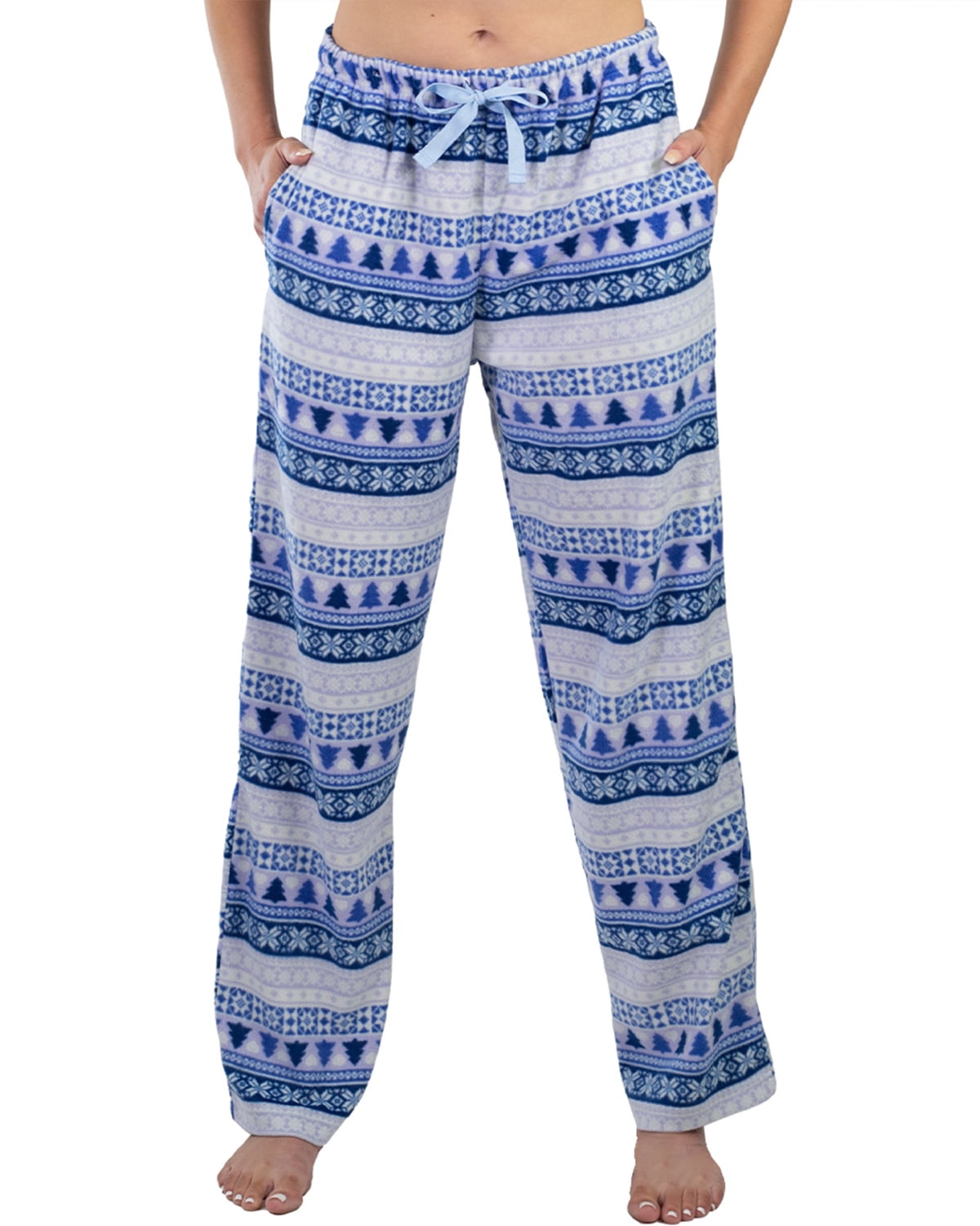 Jo & Bette Women's Fleece Pajama Pants with Pockets Plaid Comfy Lounge Pants  Regular and Plus Size, Classic Patterns at  Women's Clothing store