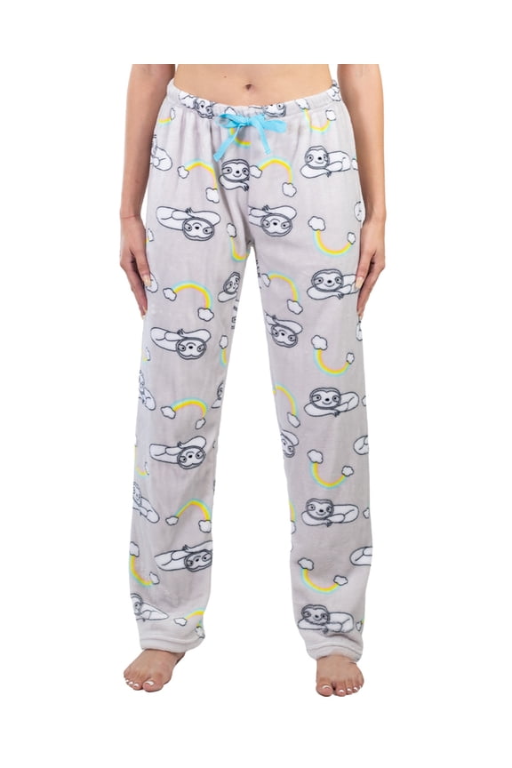 Women’s Plush Pajama Lounge Pants, PJ Sleep Pants Regular and Plus