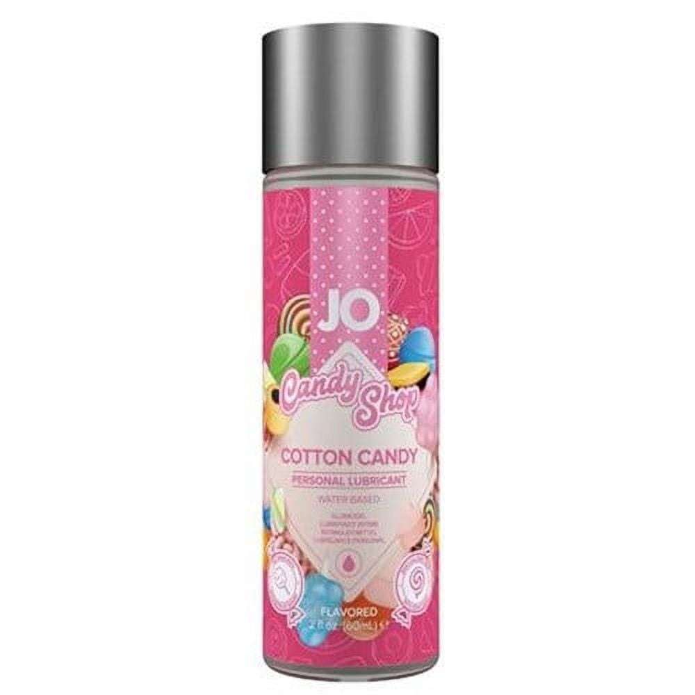 System JO Cotton Candy Flavored Lubricant, Water-Based Gel, 2 Oz Bottle