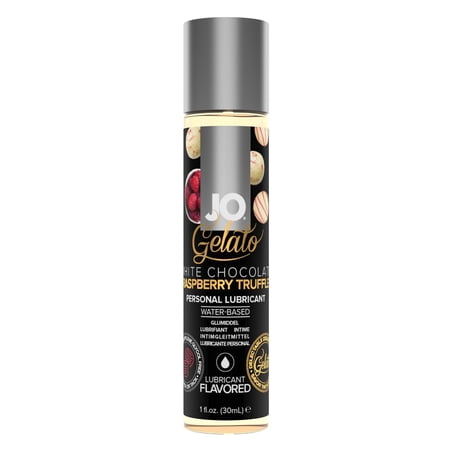 System Jo Gelato White Chocolate Raspberry Truffle Water Based Lube 1 Ounce