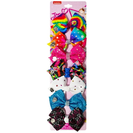 Jo Jo Siwa Signature Hair Bow - 7-Pack With Assorted Patterns