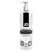 JO Silicone-Based Personal Lubricant, Long Lasting and Water-Resistant Lube with Vitamin E, 16 fl oz