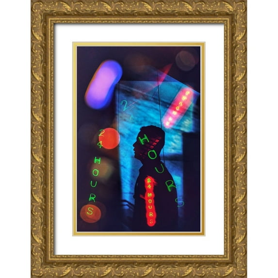 Jo, Rahel 17x24 Gold Ornate Wood Framed with Double Matting Museum Art Print Titled - 24 Hours