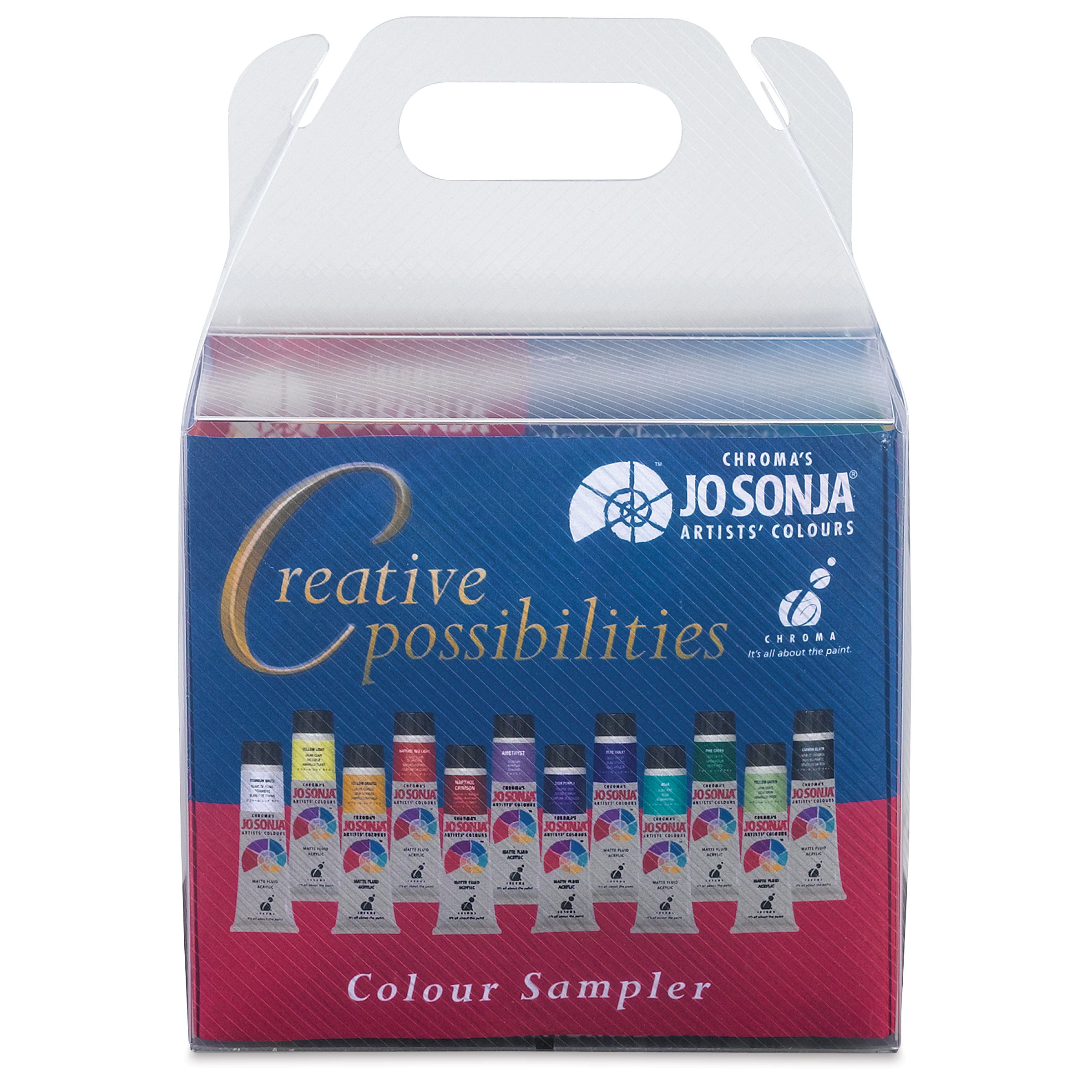Jo Sonja 12-Color Acrylic Paint Set with Matte Finish