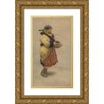 thumbnail image 1 of Joža Úprka 15x24 Gold Ornate Framed and Double Matted Museum Art Print Titled - Study of Folk Costume (1920), 1 of 4