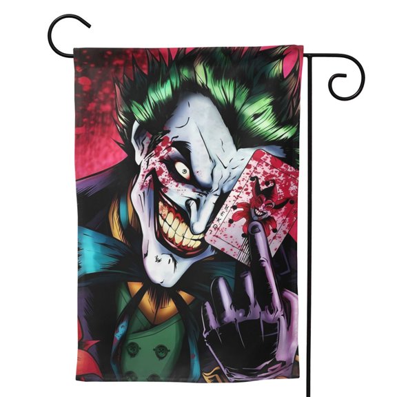 Jo-ker Garden Flags, Double Sided Decorative Yard Flag For Outside Yard Lawn Outdoor Home Decoration 12.5"X18"