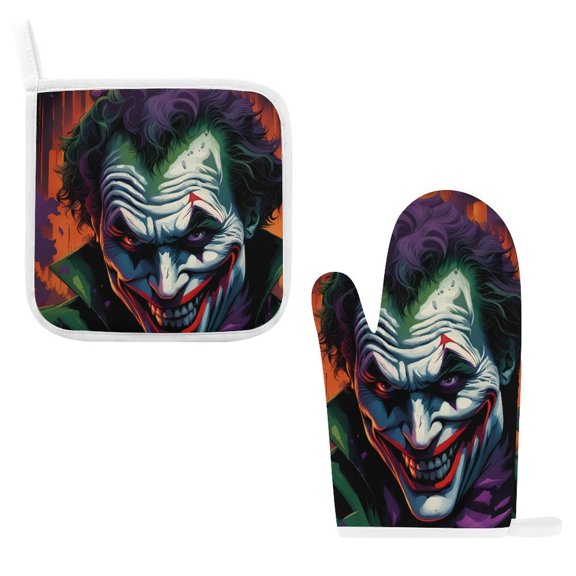 Jo-ker Oven Mitts And Pot Holders Sets of 2, Non-Slip Oven Mitts, Kitchen Gift for Women, Bake Lover Gift, Housewarming Gifts