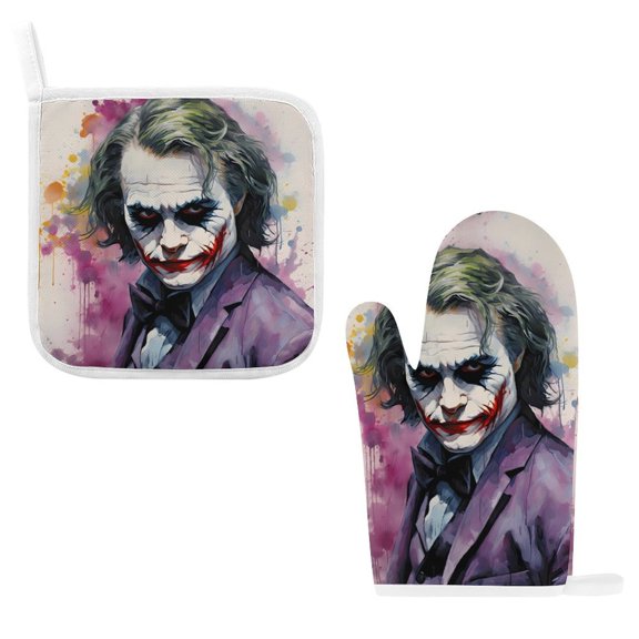 Jo-ker Oven Mitts And Pot Holders Sets of 2, Non-Slip Oven Mitts, Kitchen Gift for Women, Bake Lover Gift, Housewarming Gifts