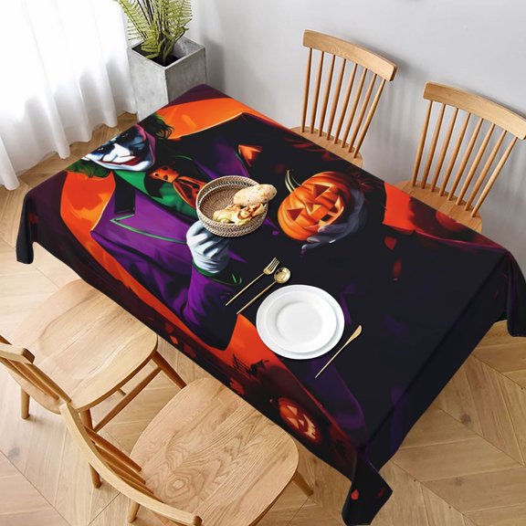 Jo-ker Tablecloth, Washable Long Rectangular Table Cover For Buffet, Birthday Party Holiday Dinner, Picnic Or Tablecloth For Kitchen Event Use 60 X 90in