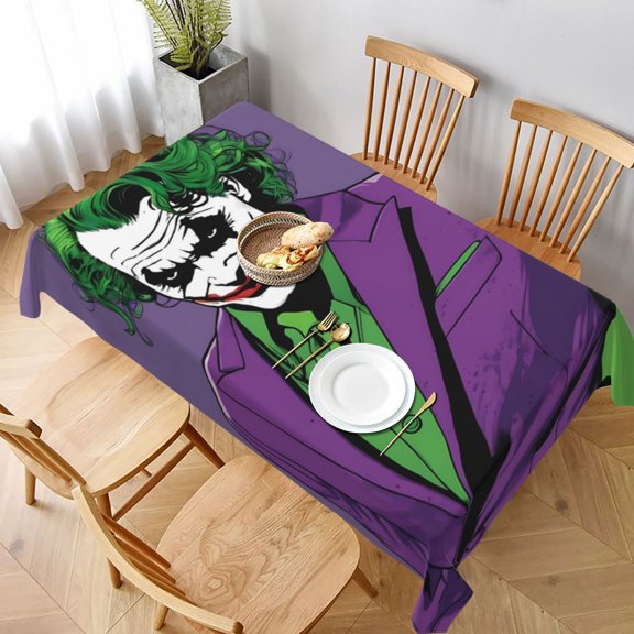 Jo-ker Tablecloth, Washable Long Rectangular Table Cover For Buffet, Birthday Party Holiday Dinner, Picnic Or Tablecloth For Kitchen Event Use 60 X 90in