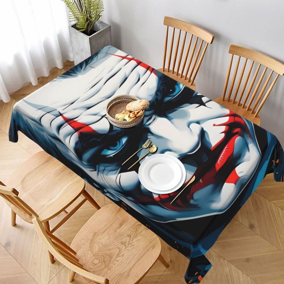 Jo-ker Tablecloth, Washable Long Rectangular Table Cover For Buffet, Birthday Party Holiday Dinner, Picnic Or Tablecloth For Kitchen Event Use 60 X 90in