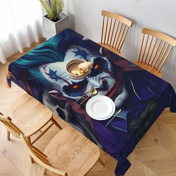 Jo-ker Tablecloth, Washable Long Rectangular Table Cover For Buffet, Birthday Party Holiday Dinner, Picnic Or Tablecloth For Kitchen Event Use 60 X 90in