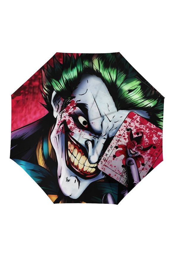 Jo-ker Umbrella for Adults Teens Kids, Lightweight Windproof Anti Rain Folding Telescopic Umbrella for Travel School Work