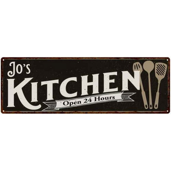Jo's Kitchen Sign Chic Wall Decor Gift Mom 6x18 206180014253