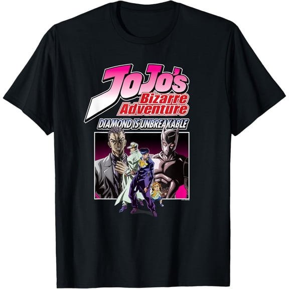 JoJo Diamond is Unbreakable Deadly Queen Bites The Dust T-Shirt Short Sleeve Crew Neck Soft Fitted Tees T-Shirt