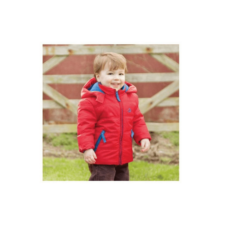 JoJo Maman Bébé Toddler Boys' Puffer Fleece Lining Jacket 2-3