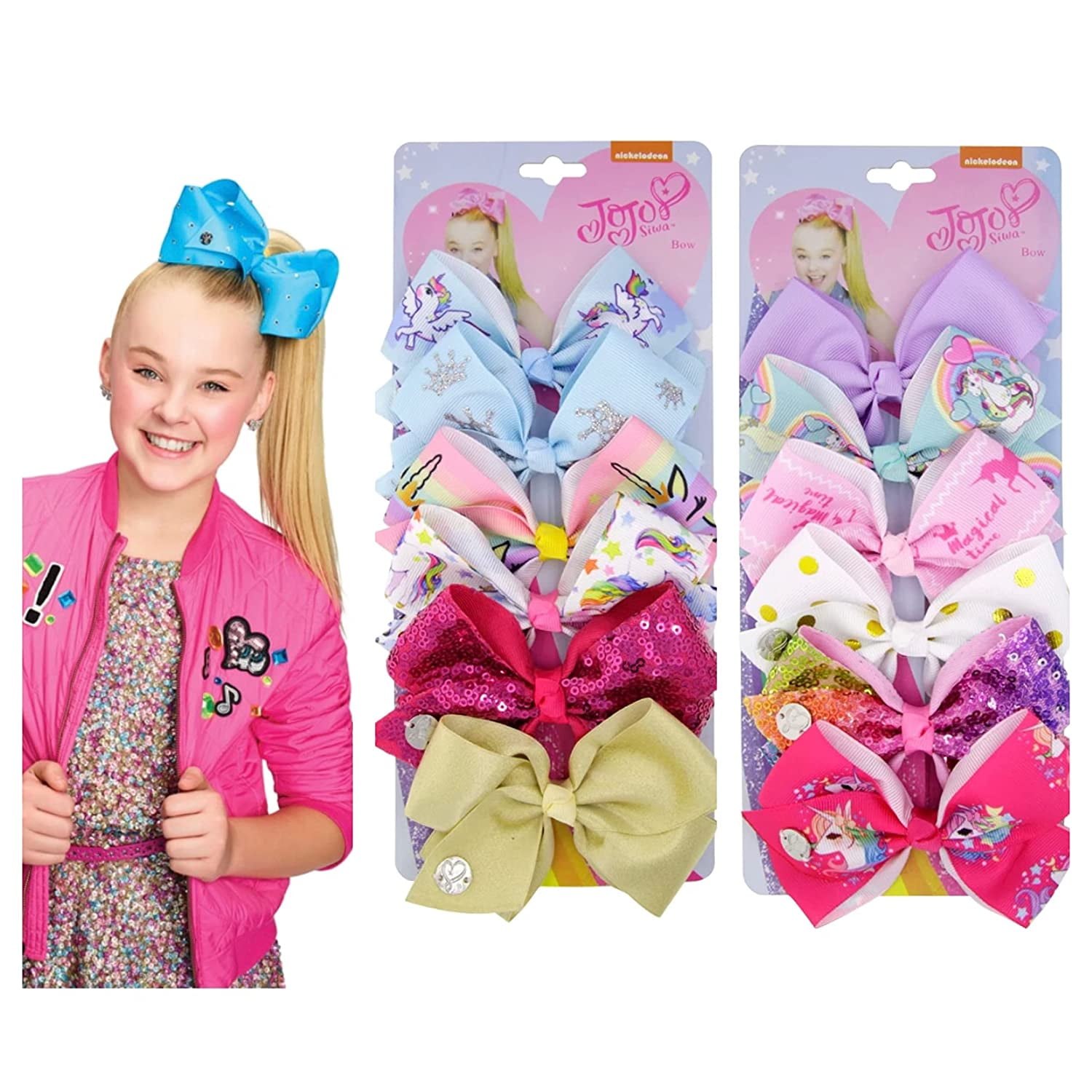  Nickelodeon Jojo Siwa Hair Accessory 5 Pcs Gift Set