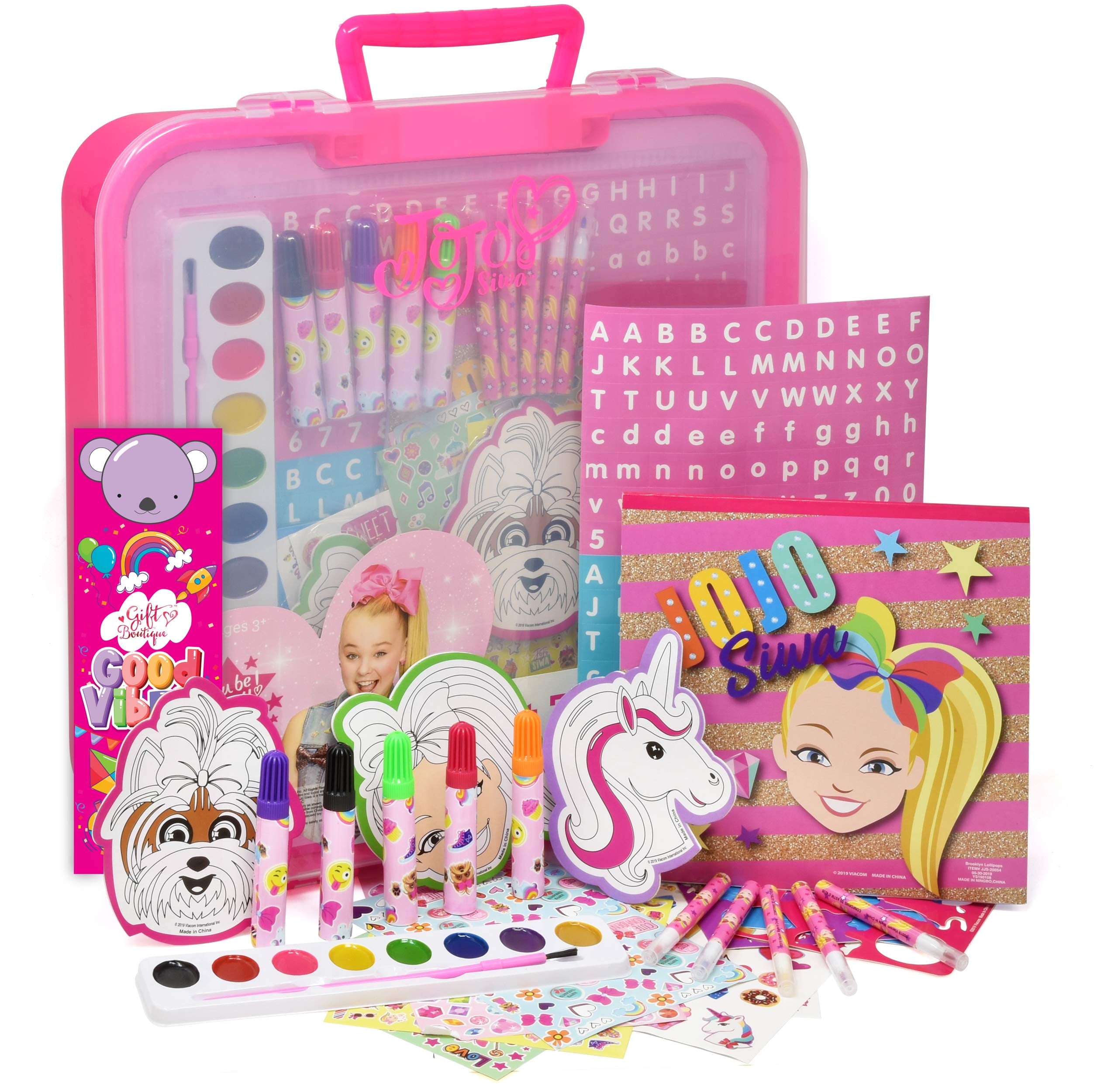 Gift Boutique JoJo Siwa Art Supplies Set for Kids Craft Coloring Case 1 Piece