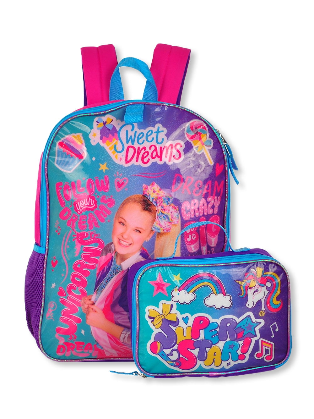 JoJo Siwa Backpack Lunchbox Set multi one size