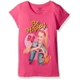 thumbnail image 1 of Jojo Siwa Girl's Be Happy Short Sleeve T-Shirt, hot pink, 5/6, 1 of 1