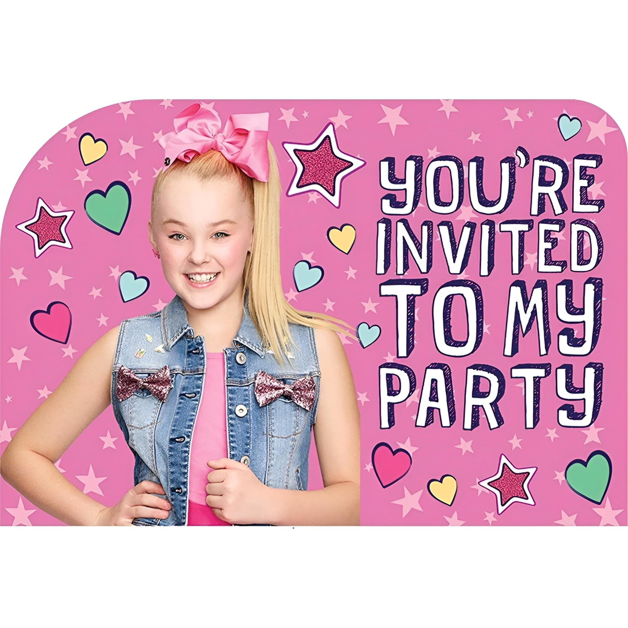 Jojo siwa invitations discount