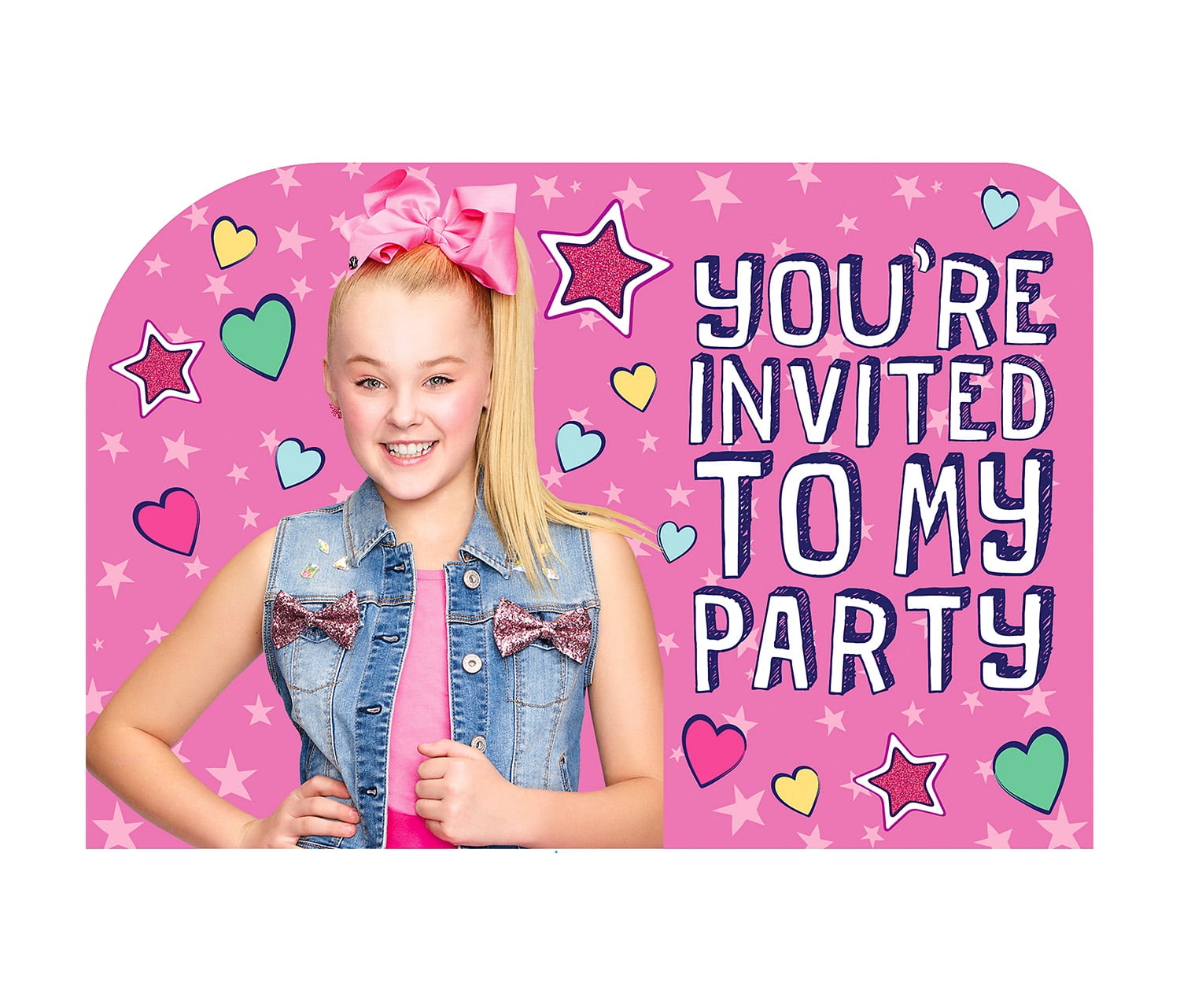 JoJo Siwa Birthday Party Invitations - Walmart.com