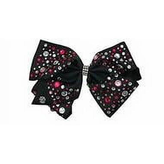 JoJo Siwa Black Rhinestone Bow - Black w/rhinestones