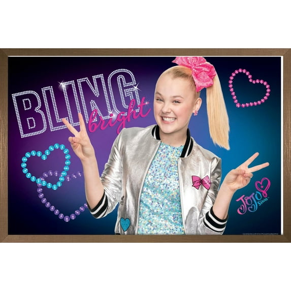 JoJo Siwa - Close-Up Wall Poster, 22.375" x 34", Framed