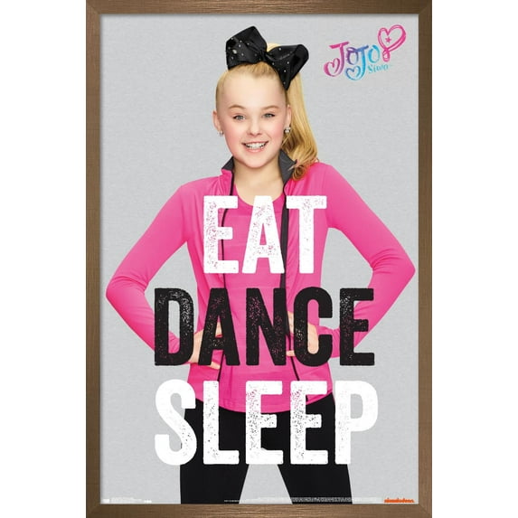 JoJo Siwa - Eat Dance Sleep Wall Poster, 22.375" x 34", Framed