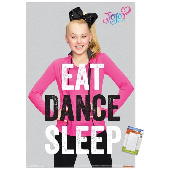 JoJo Siwa - Eat Dance Sleep Wall Poster, 22.375" x 34"