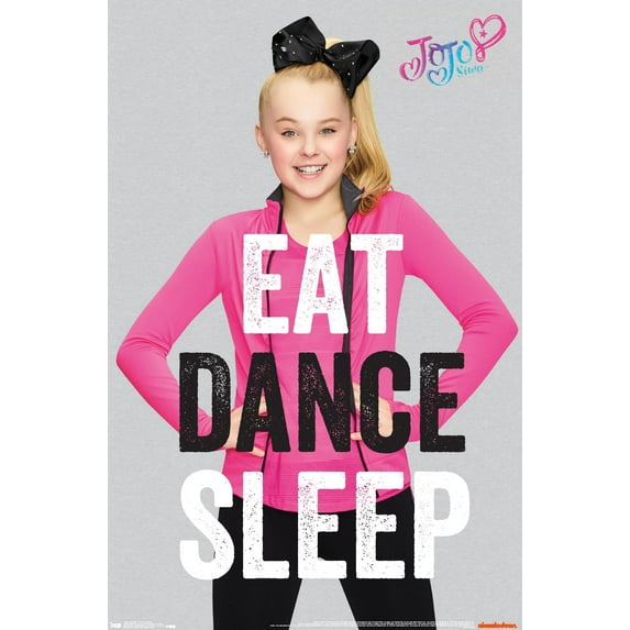 JoJo Siwa - Eat Dance Sleep Wall Poster, 22.375" x 34"