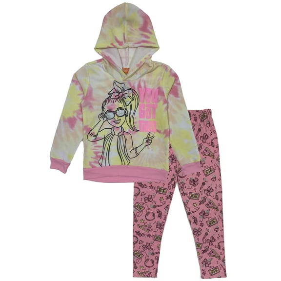 JoJo Siwa Girls' Pullover Hoodie and Leggings Set, Sizes 7-12
