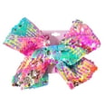 thumbnail image 1 of JoJo Siwa Girls Sequin Polyester Clip In Hair Bow, Multicolor, 1 of 3