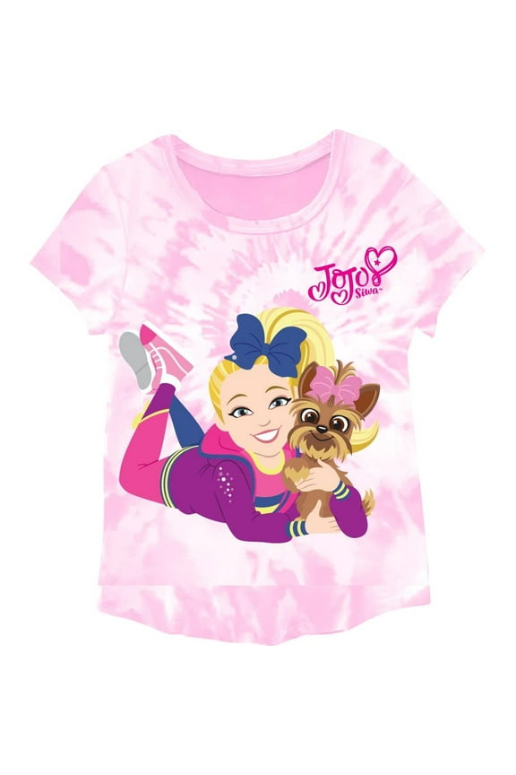 Girls Short Sleeve Crewneck T-Shirt- Little and Big girls Sizes 4-20