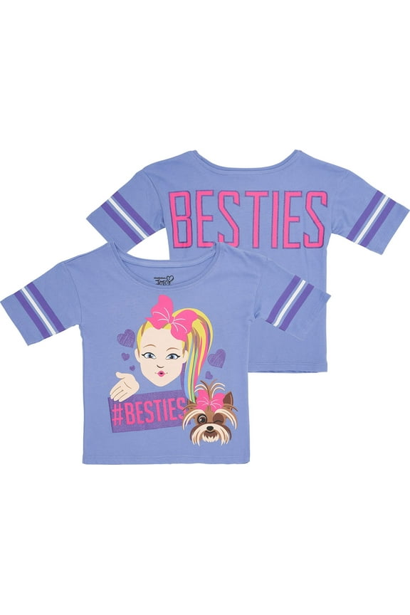 Girls Short Sleeve Crewneck T-Shirt- Little and Big girls Sizes 4-20