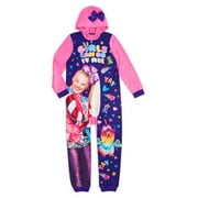 JoJo Siwa Girls Soft Fleece Hooded Pajama Blanket Sleeper, Sizes 4-12