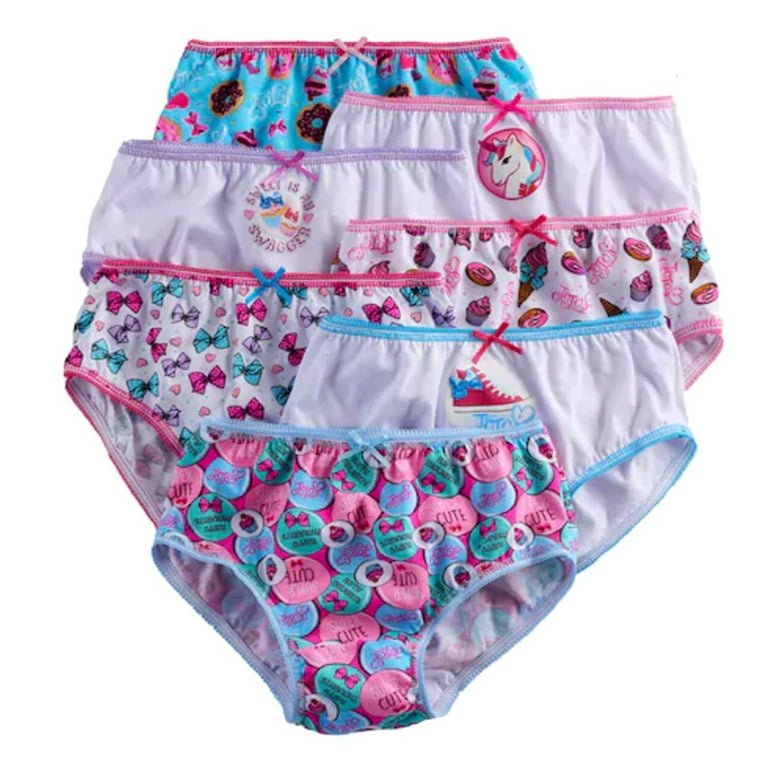 JoJo Siwa, Girls Underwear, 7 Pack Cotton Brief Panties Size 6 (Little  Girls & Big Girls)