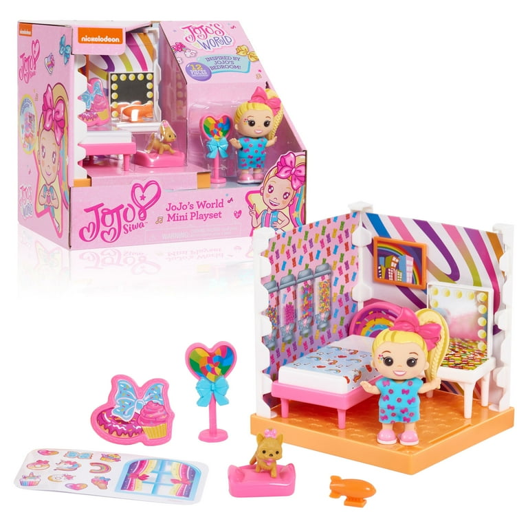 JoJo Siwa JoJo s World Bedroom Mini Playset Kids Toys for Ages 3 Up Gifts and Presents Walmart