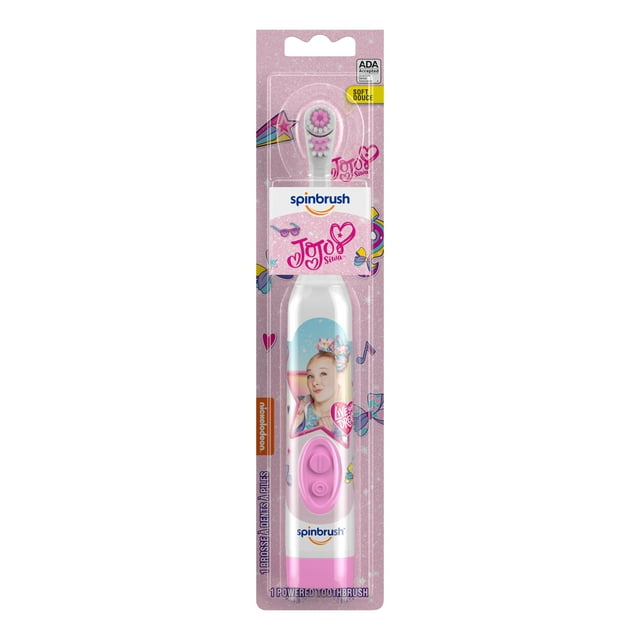 JoJo Siwa Kid’s Spinbrush Electric Battery Toothbrush, Soft, 1 ct