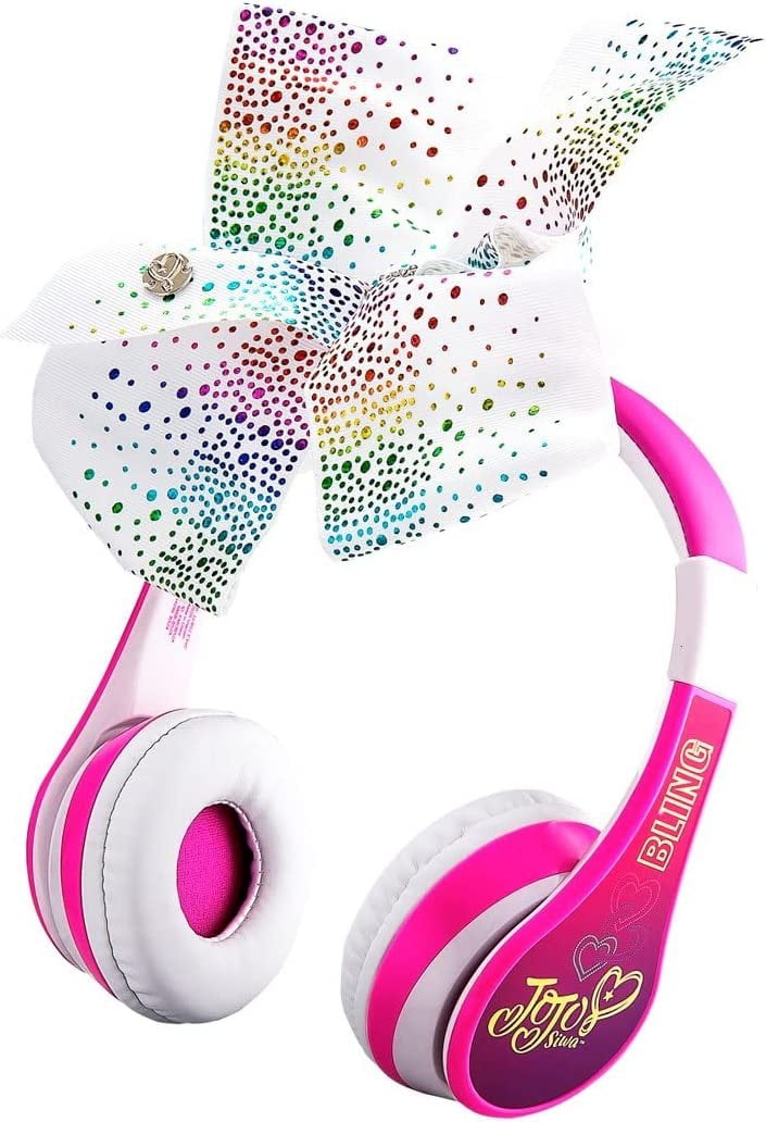 JoJo Siwa Kid Headphone Clip Your Own Bow - Auriculares para niños