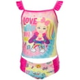 thumbnail image 1 of JoJo Siwa Little Girls Tankini Top and Bikini Bottom Swim Set Little Kid, 1 of 5
