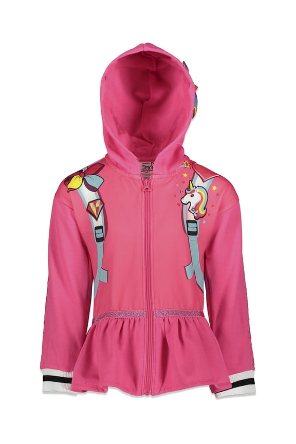 Little Girls Zip Up Hoodie Little Kid to Big Kid