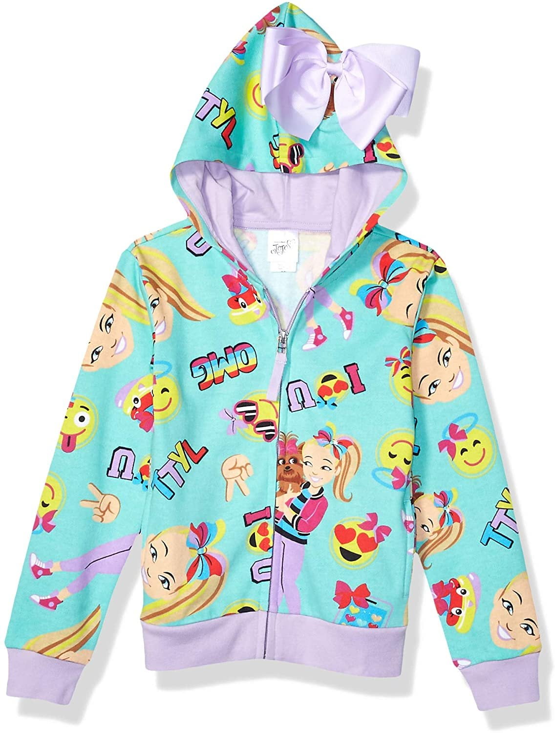 JO Long-sleeved turtleneck hoodie