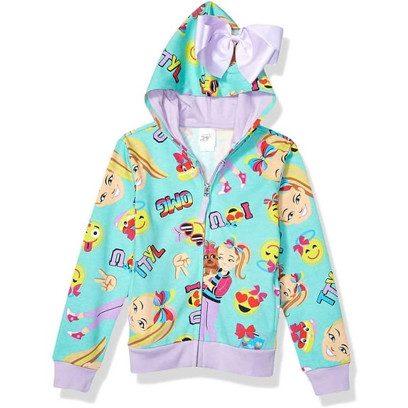 JoJo Siwa Long Sleeve Regular Cotton Polyester Hoodie (Big Girls or Little Girls) 1 Pack