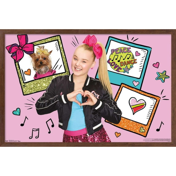 JoJo Siwa - Love Wall Poster, 14.725" x 22.375", Framed